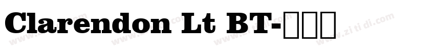 Clarendon Lt BT字体转换